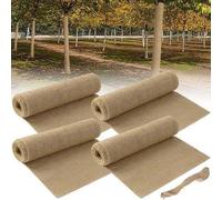 Unyqoos®: Protector de yute para árboles, ideal para el invierno. Incluye 4 rollos de 3 metros x 25,5 cm, ofreciendo protección transpirable contra las heladas y la humedad para árboles, arbustos y ár