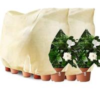 Unyqoos®: Protector para plantas de invierno – funda antipolvo y antihielo transpirable con cremallera y cordón, de tela no tejida, de 120x180 cm, ideal para macetas, arbustos y árboles frutales