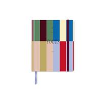 UO Agenda Escolar Copenhague Mini Semana Vista: Empieza en septiembre de 2026 y Acaba en Agosto de 2027, Tapa Dura, Apertura súper cómoda de 180 Grados, Incluye 114 Pegatinas, Rayas Multicolor
