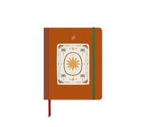 UO Agenda Escolar Sunset Mini Semana Vista: Empieza en septiembre de 2026 y Acaba en Agosto de 2027, Tapa Dura, Apertura súper cómoda de 180 Grados, Incluye 114 Pegatinas, Marrón Terracota