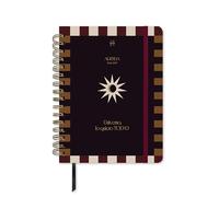 UO Agenda Escolar Universo Semana Vista: Empieza en septiembre de 2026 y Acaba en Agosto de 2027, Tapa Dura, Incluye 134 Stickers, Goma elástica, Marcador de regla y Cinta de Registro, Negro