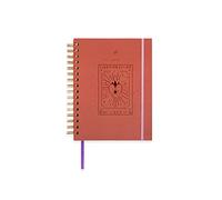 UO Agenda Escolar Y que pase lo que tenga que pasar Semana Vista: septiembre 2023-agosto 2024, Tapa dura, Incluye 126 stickers, Goma elástica, Cinta de registro, Multicolor