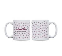UO Kit Regalo Abuela Te Queremos - Taza + Calcetines 36-41 - Pack Completo para Abuela - Regalo Original Día de la Madre - Cerámica y Algodón