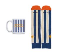 UO Kit Regalo Necesito Vacaciones - Taza + Calcetines - Pack Completo para Profesor - Regalo Original Fin de Curso - Cerámica y Algodón Talla 42-46