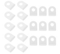 Uonlytech 100 Piezas Percha para Colgar Carteles Colgadores de Pancartas de Plástico Abs Blanco, Accesorios de Techo para Pósteres y Banderines en Supermercados y Tiendas