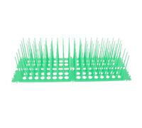 Uonlytech 2 Piezas Tapete Púas de Plástico Verde Repelente de Aves y Gatos para Jardín y Restaurante, Práctico Ahuyentador Portátil para Mantener Alejados a Pájaros y Felinos