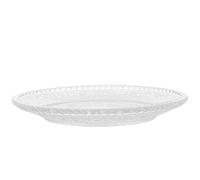 Uonlytech 2 Platos de Vidrio Transparentes Livianos y Atractivos Diseño Práctico y Elegante para Servir Alimentos para Ensalada y Postre en Desayuno o Frutas