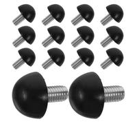 Uonlytech 48 Patas Niveladoras Ajustables M8 X 15mm para Muebles Diseño Hemisférico en PVC y Acero al Carbono, Instalación Simple para Sillas y Escritorios en Dormitorio y Estudio