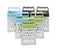Uonlytech 6 Piezas Rallador Mini de Acero Inoxidable para Cocina Cuatro Caras, Compacto Rallado Fino, Adecuado para Zucchini y Calabaza Hogar