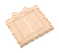 Uonlytech Aplique Decorativo de Madera Tallada Estilo Europeo Barroco para | Instalación Rápida, Ligero y Pintable, para Panel Interior, Cabecero o Cajón, Acabado sin Pintar