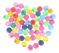 Uonlytech Bolas con números de plástico 90 Piezas para Juegos y Actividades en Eventos, Uso Sencillo y Resultados equitativos