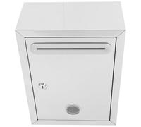 Uonlytech Caja de Bloqueo de Acero Inoxidable para Buzón de Sugerencias con Cerradura Urna de Votación Pública y Caja de Almacenamiento de Cartas para Oficina y Exterior Segura y Montable