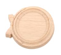 Uonlytech Madera Aplique Decorativo Tallada Estilo Europeo para Armarios | Acabado sin Pintar, Superficie Lijada, Instalación Rápida, Color Caqui, para Cajones y Puertas