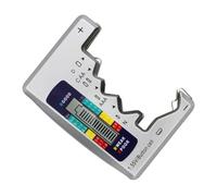 Uonlytech Medidor Lcd Pantalla Digital Batería Portátil de Plateado Botón Aa Aaa Comprobador de Batería Fácil de Transportar Compacto para Pilas para Uso Doméstico y Exterior