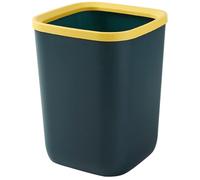 Uonlytech Papelera Cuadrada de Plástico 10L reutilizable y lavable para cocina y dormitorio Color Aleatorio