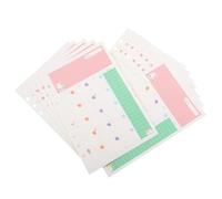 Uonlytech Recambios Papel Liso de Papel A5 6 Agujeros para Cuaderno Espiral para Dibujo Diseño Colorido Atractivo y Planificador