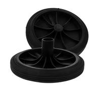 Uonlytech Ruedas para Contenedores de Basura de 80l a 240l, Repuesto Estable Reducción de Ruido, Hechas de Goma y Plástico para Uso en Edificios y Oficinas, Paquete de 2 Piezas