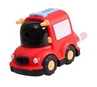 Uonlytech Sacapuntas Manual Plástico y Metal para Estudiantes Forma de Coche Rojo Afilado sin Rebabas y Portátil Escuela