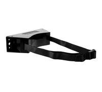 Uonlytech Soporte para tanque de gas negro de 40 litros con correa práctica, soporte de cilindro para montaje en pared en barcos y laboratorios