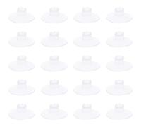 Uonlytech Soportes para Cables y Luces Ventosa de Pvc, 20 Unidades, Clips Abiertos de 4,3 Cm para Paredes Lisas, Fáciles de Transportar y Organizar