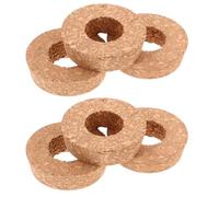 Uonlytech Tapones de Corcho Juego de 6 Piezas para Jarrones Hidropónicos de Vidrio con Orificio Central Gestión Fácil del Agua para Cultivo de Plantas en Estantes y Alféizares