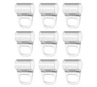 Uonlytech Tiradores Diseño Ergonómico 9 de Plástico Transparente y Diámetro Interior de 3/4' para Persianas Enrollables para Uso en Interiores y Renovaciones de Oficina