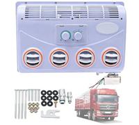 UORDBY Aire Acondicionado eléctrico de 12V/24V CC, Aire Acondicionado eléctrico para Techo de Autocaravana, Mini Aire Acondicionado para Coche, para Caravana, camión, Autocaravana, etc. 12V
