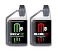 UP NUTRIENTS Pack Fertilizantes GROW UP & BLOOM UP 1 L | Abono Plantas Crecimiento y Floración 100% Orgánicos | Bio Estimulación Cultivos | Plantas Frondosas y Frutos Ricos