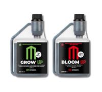 UP NUTRIENTS Pack Fertilizantes GROW UP & BLOOM UP 500 ML | Abono Plantas Crecimiento y Floración 100% Orgánicos | Bio Estimulación Cultivos | Plantas Frondosas y Frutos Ricos