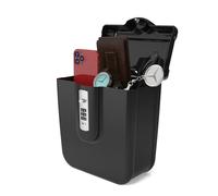 UP Security Caja de seguridad portátil para viajes y dormitorio, caja de seguridad de combinación para playa, caja de seguridad para dinero y teléfono, caja de seguridad portátil para viajes (negro)