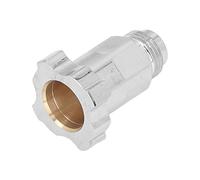 UPALDHOU Conector de Aerógrafo en Aerosol, Adaptador de Aerógrafo con Conector de Copa en Aerosol de Acero Inoxidable, Ajuste Estable y Buen Sellado para Uso en Regadera y Junta de Maceta Desechable