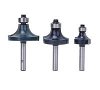 UPALDHOU Corner Round Router Bit 1/4 Pulgada Vástago | Cabezal de corte de aleación YG8, cuerpo de acero al carbono 45#, corte limpio, borde afilado, gabinete, marco de puerta,
