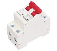 UPALDHOU Interruptor de Circuito DC 20A 1000V Solar PV | Carcasa PA66, montaje en carril DIN, motocicleta eléctrica, protección contra sobrecarga y cortocircuito.