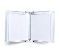 UpGBRF Soporte para Documentos Archivador De Pared Carpeta Abatible De Pared Blanco para Recibos,10pcs