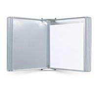 UpGBRF Soporte para Documentos Archivador De Pared Carpeta Abatible De Pared Rojo para La Visualización del Menú,Gris,10pcs