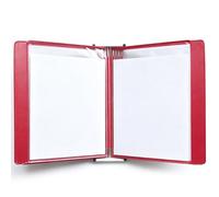 UpGBRF Soporte para Documentos Archivador De Pared Carpeta Abatible De Pared Rojo para La Visualización del Menú,Rojo,10pcs