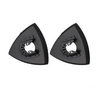 Upgraded PU Sanding Pad Triangle for Multi Tool 2-Pack(93mm) | Quick release design, fits most oscillating tools, 2-pack value, easy paper changes, saves time