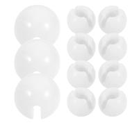 UPKOCH 24 Piezas Topes Diseño Persianas Cadena de Cuentas Verticales, Hebillas de Plástico Blanco de 8x4mm Elegante y Uso Versátil para Estores Enrollables