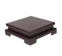 UPKOCH Base De ExhibicióN De Madera SóLida 5.90X5.90X1.96In Soporte Para JarróN Decorativo Pie Para Macetero Ideal Para Hogar Oficina Y Eventos Artesanales