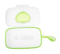 UPKOCH Caja para Pañuelos Húmedos Niño Portátil en Pp Verde Cierre Hermético y Diseño Práctico para Bolsas de Compras y Vehículos Infantiles