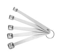 UPKOCH Cucharas Medidoras Cuadradas para Medir Ingredientes Precisión Juego de 5 de Acero Inoxidable Utensilios de Cocina Mini para Cocina y Repostería