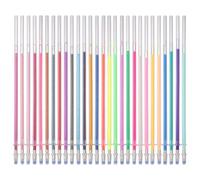 UPKOCH Recambios en Plástico de Bolígrafos de Gel de Colores Tinta Brillante 0.8 Mm, 24 Piezas para Papelería Escolar y Oficina