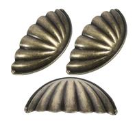 UPKOCH Tiradores de armario semicirculares de aleación de zinc con diseño ergonómico y estilo elegante, pack de 3 piezas para muebles y decoración vintage en hogares