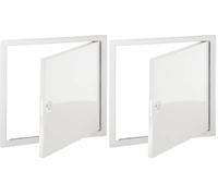 Upmann Softline 20527 - Puerta de inspección SV 300 x 300, RAL9016, cerradura cuadrada, 1 unidad (Paquete de 2)