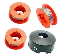 UPOICDS Carrete e Hilo for desbrozadora para Bosch, Hilo de Carrete | automático, for desbrozadora ART 23 26 30 COMBITRIM EASYTRIM, 8 m, F016800175 (8 carretes + 1 tapa)