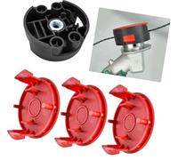 UPOICDS Hilo de Corte F016800431 for desbrozadoras para Bosch AFS 23 | Set hilo de carrete 37 cm × 3,5 mm, tapa F016F04841 + base F016F04839