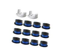 UPOICDS Hilo de Repuesto for desbrozadora, bobinas de Repuesto de 0,065 | Bobinas automáticas para Ryobi One+ AC14RL3A 18V 24V 40V desbrozadora inalámbrica (6 uds + 2 tapas)