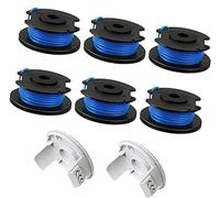 UPOICDS Hilo de Repuesto for desbrozadora, bobinas de Repuesto de 0,065 | con alimentación automática, para Ryobi One+ AC14RL3A de 18 V, 24 V y 40 V, desbrozadora inalámbrica (6 bobinas + 2