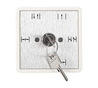 UPQRSG Interruptor de Llave, Interruptor de Control de Llave de Puerta Automática de 5 Funciones, Interruptor de Llave de Puerta Corrediza Multifunción con 2 Llaves, Selección de Función Encendido