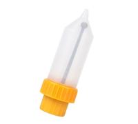Uqezagpa Práctica boquilla dispensadora de condimentos para colgar, boquilla de botella de salsa a granel con gancho de pared que ahorra espacio, contenedor para apretar botella de salsa colgante para
